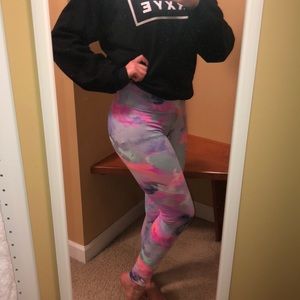 Multicolor VS Pink Leggings